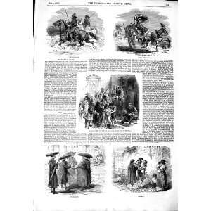  1850 ROME CATTLE DROVERS WINE CART MONKS CONVENT ARA