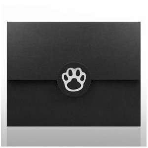  Foil Stamped Certificate Folder   Paw   Black Office 