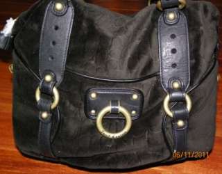 NWT Juicy Couture Velour Croc Black Handbag $178  