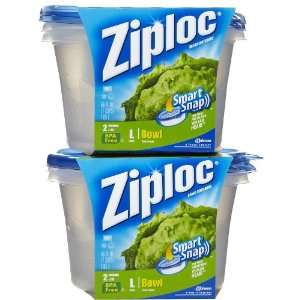  Ziploc Large Bowl Container, 2 ct 2 pack 