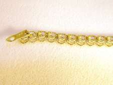 10K Solid Yellow Gold 42 Diamond 0.65TD Tennis Bracelet  