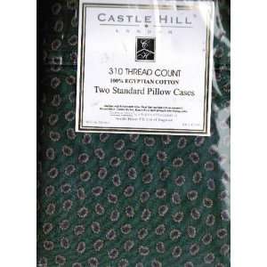   Hill London 310 TC Two Standard Pillowcases Paisley 