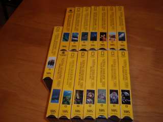 Lot of 15 National Geographic Videos (VHS)  