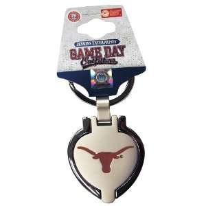   By Jenkins Texas Longhorns Heart Locket Keychain 