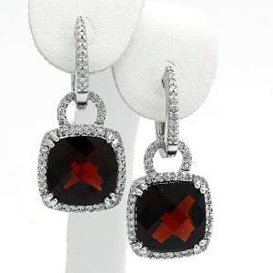  10.37 Carat 14KWG Garnet Earrings CoolStyles Jewelry