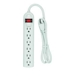  6 Outlet Extra Reach Power Strip