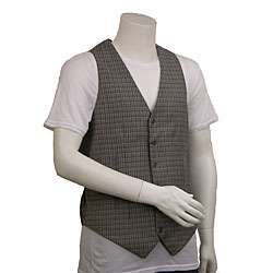 Original Penguin Mens Plaid Wool Vest  
