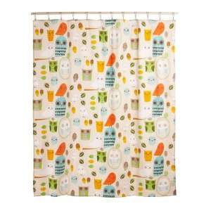  Shower Power Shower Curtain in Owl Clean