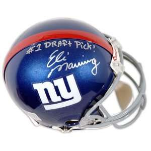 Eli Manning Autographed Pro Line Helmet  Details New York Giants 