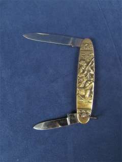 Vintage Solingen Germany Pocket Knife w/ Hunter & Dog  