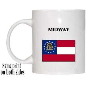  US State Flag   MIDWAY, Georgia (GA) Mug 