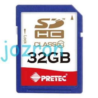 Pretec 32GB 32G SDHC SD Card Flash Memory DSLA Class 10  