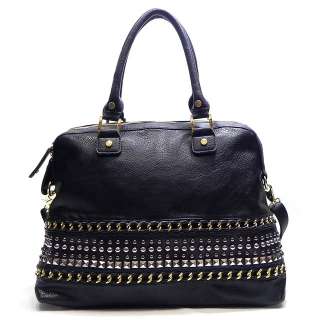 New Fashion Stud Natalie Shoulder Bag Hobo Satchel Tote Purse Handbag 