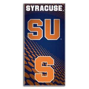   Orange SU NCAA Emblem Fiber Reactive Beach Towel