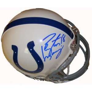  Peyton Manning Signed Indianapolis Colts Mini Helmet 