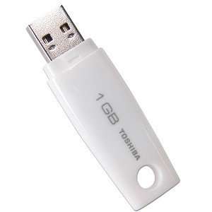  Toshiba TransMemory 1GB USB 2.0 Flash Drive (White/Pink) Electronics