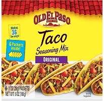 Old El Paso Taco Seasoning Mix   6 pack  
