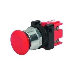 30mm E Stop, 40mm Mushroom, Red (Requires Auxiliary Contact Block for 