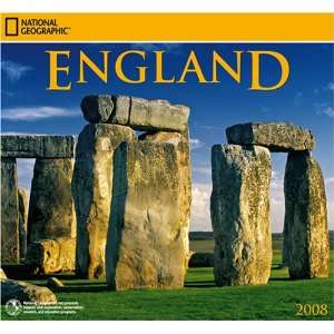  National Geographic England 2008 Wall Calendar Office 