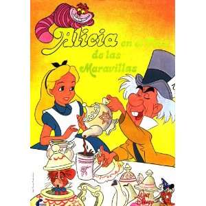  Alice in Wonderland Poster Spanish 27x40 Kathryn Beaumont 