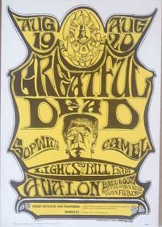 Grateful Dead, Sopwith Camel original 1966 concert poster Family Dog 