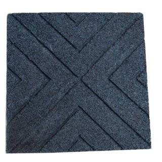   Rubber Square Stepping Stones Grey   Eco Friendly Garden Pavers