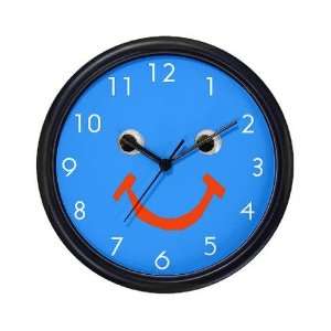  Cool Blue Smiley Face Cool Wall Clock by 