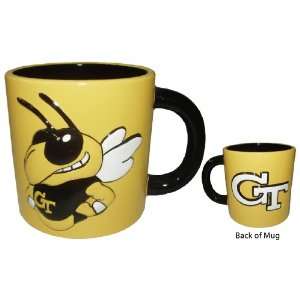  Georgia Tech Yellow Jackets Em Mascot Logo Mug Sports 