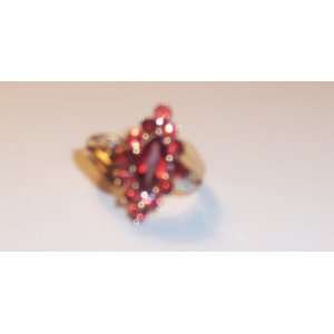  Gold Ruby and Diamond Ring 