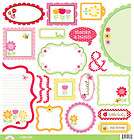 Doodlebug Design Ladybug Garden Collection Cute Cuts 12 x 12 Cardstock 