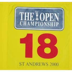  2000 British Open At St Andrews 16x15 Pin Flag Sports 