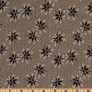  44 Wide School House Lily Black/Grey Fabric By The Yard 