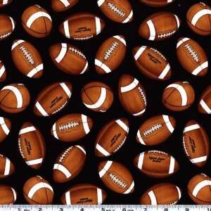  45 Wide Official League Football Black Fabric By The 