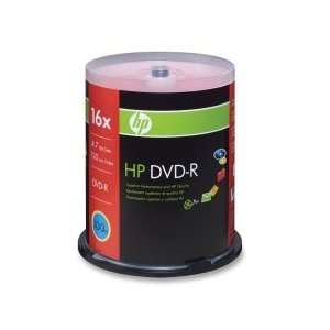  HP 16x DVD R Media 4.7GB   120mm Standard   100 Pack 