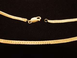 10K Solid Yellow Gold 18 Herringbone Chain 11.30 Grams  