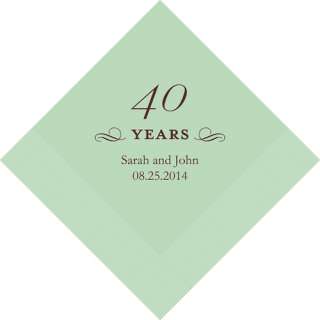 100ct WEDDING PERSONALIZED ANNIVERSARY BIRTHDAY NAPKINS  