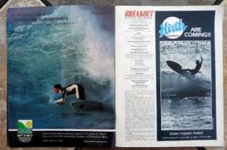Breakout Surfing Magazine 1983 Surfer Mark McNaught Danny Kwock Dave 