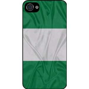  Rikki KnightTM Nigeria Flag Rubber Black iphone Case (with 