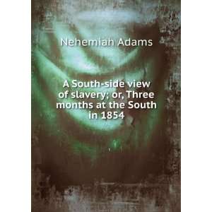   slavery; or, Three months at the South in 1854 Nehemiah Adams Books