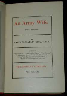 Captain Charles King   AN ARMY WIFE   1901 Illustrated  