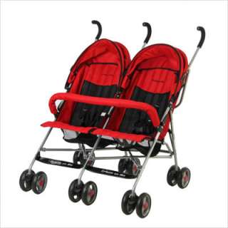 Dream On Me Twin Double Stroller in Red 447 R 832631001763  