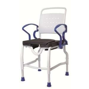  Konstanz Shower Commode Chair in Grey / Blue