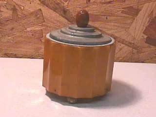 Old Bakelite Music Box Powder Jar  