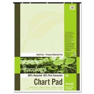  Pacon 945610 S.a.v.e recycled chart pad, 1 ruling, 5 hole 