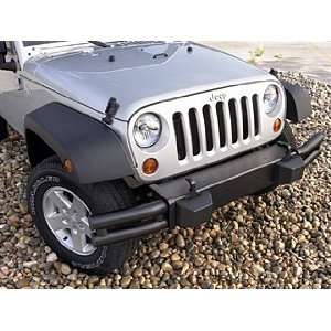  Jeep Wrangler Front, Satin Black Tubular Bumper 