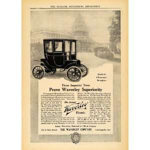   Ad Waverly Electric Model 81 Brougham White House   Original Print Ad