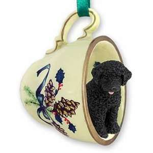  Portuguese Water Dog Teacup Christmas Ornament