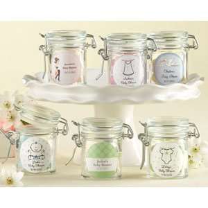 Personalized Glass Favor Jars   Baby (Set of 12)  Kitchen 
