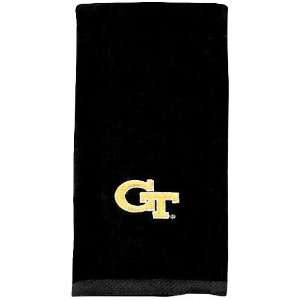   Tech Yellow Jackets Black Embroidered Sports Towel