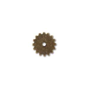    16mm Antique Brass Solid Gear Embellishment Arts, Crafts & Sewing